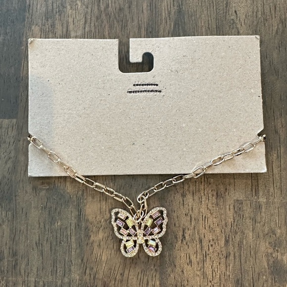 Urban Outfitters Butterfly Necklace - Picture 1 of 3